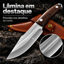 (COMPRE 1 LEVE 2 + BAINHAS) Faca Bravus Esparta™ - 100% Forjada à Mão