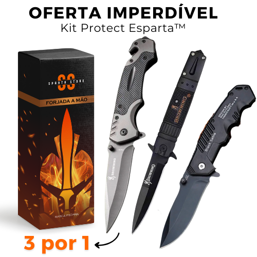 Kit Protect Esparta™ • G10 + Wing + Combat [FRETE GRÁTIS]