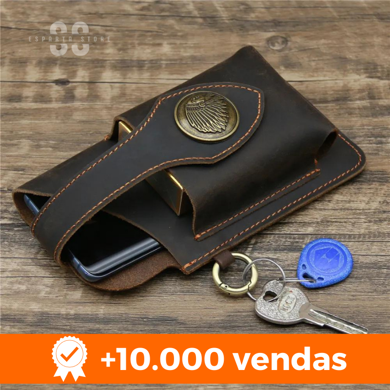 Esparta Pocket® • Pochete de Couro (+FRETE GRÁTIS)