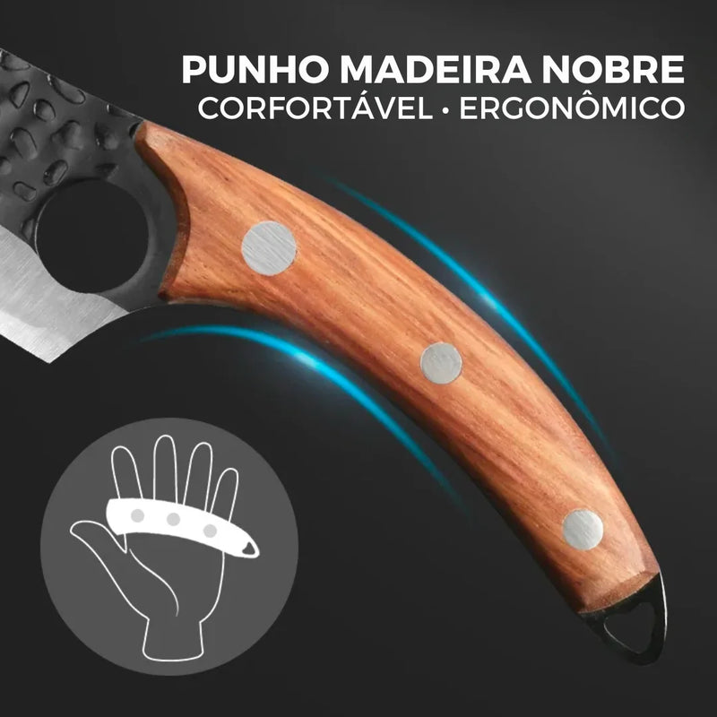 Faca Titan Esparta™ • 100% Forjada à Mão (+BAINHA GRÁTIS)