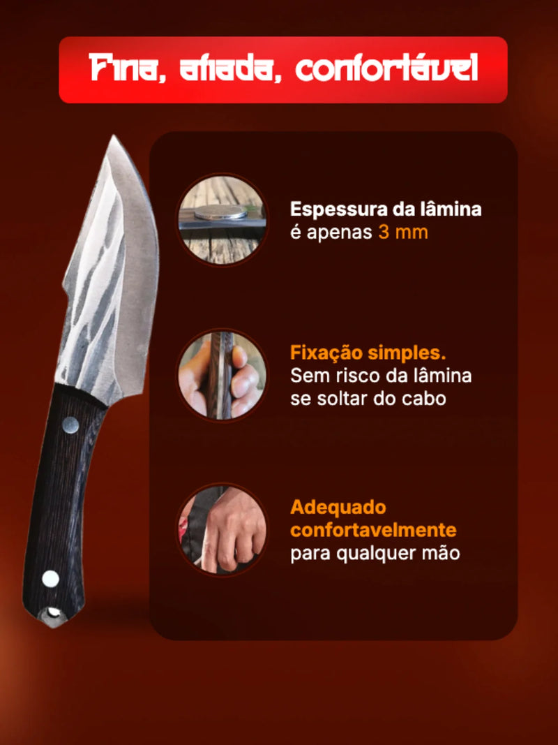 Faca Toji Esparta™ • Faca Japonesa 100% Forjada à Mão (+BAINHA GRÁTIS)