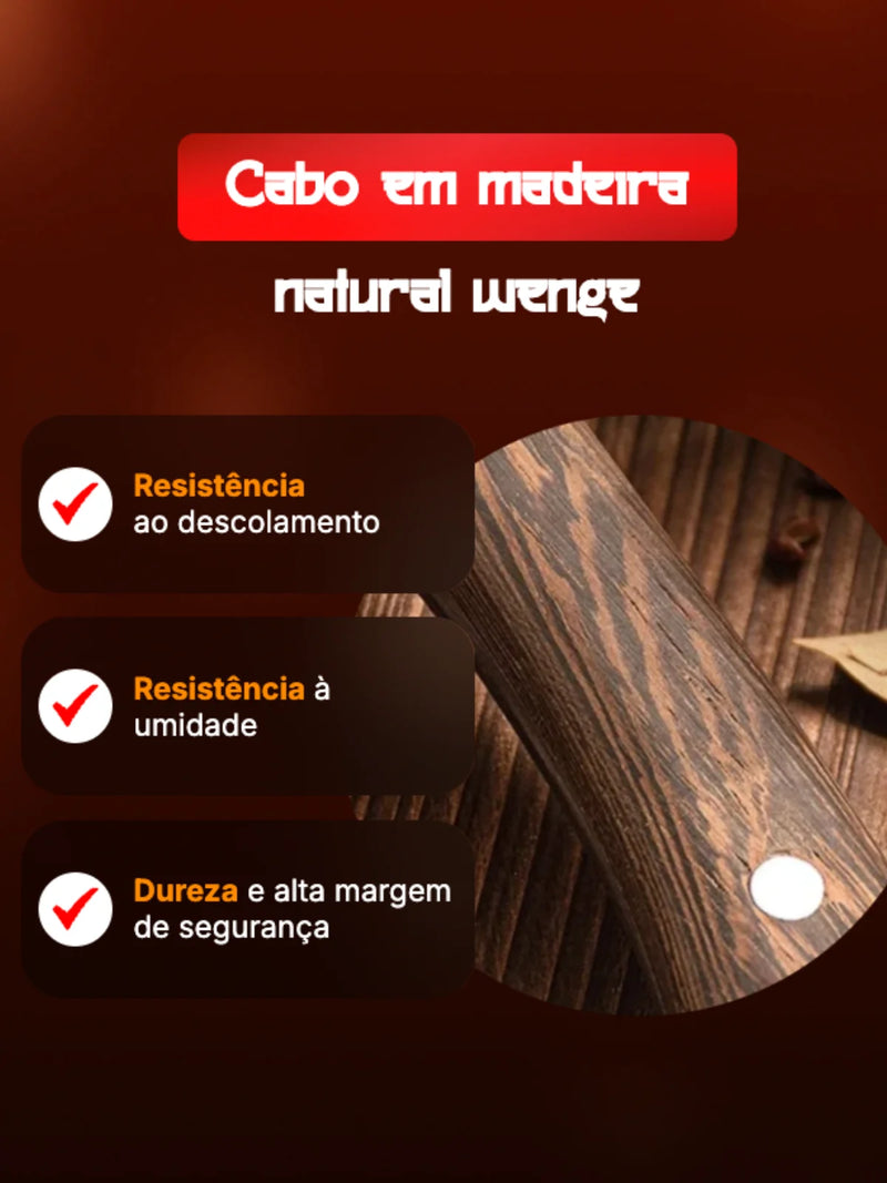 Faca Toji Esparta™ • Faca Japonesa 100% Forjada à Mão (+BAINHA GRÁTIS)