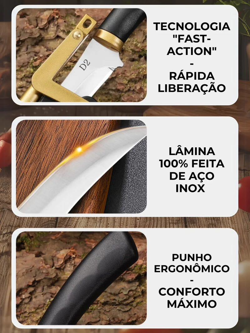 (COMPRE 1 LEVE 2 + BAINHAS) Mini Faca mais Famosa do Mundo - Faca Lírio Esparta