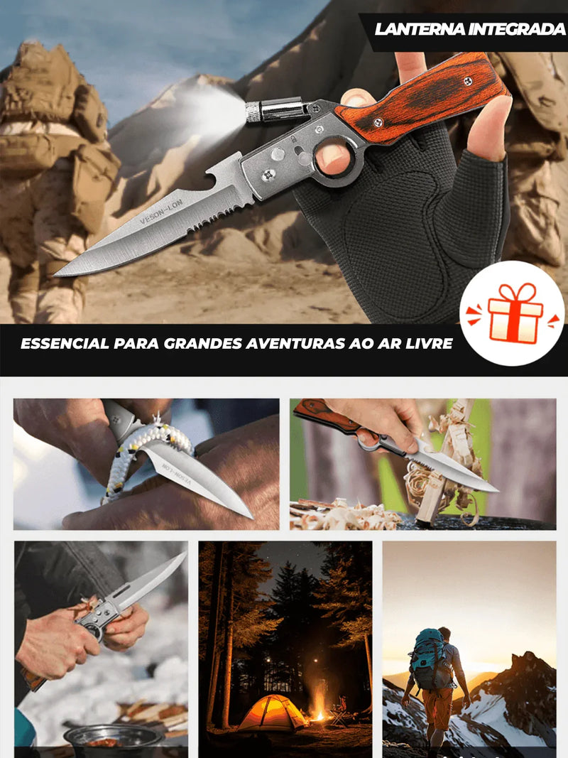 Canivete Alemão Ultra Afiado • Canivete Kalash Esparta™