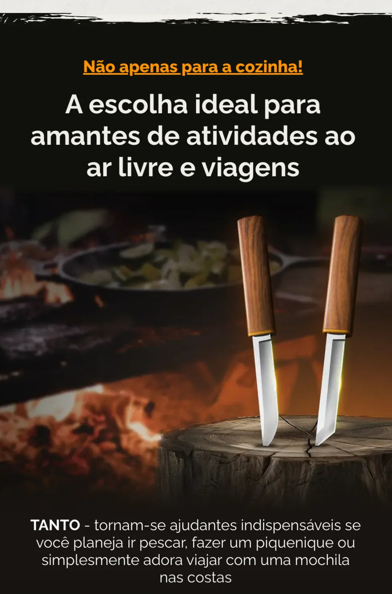 Facas Japonesas Dragão e Tigre •  100% Forjadas à Mão