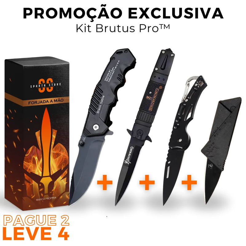 (PAGUE 2 LEVE 4) Kit Completo 4 Canivetes • Kit Brutus Pro™