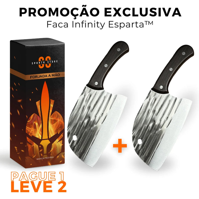 (PAGUE 1 LEVE 2) Faca Infinity Esparta™ • 100% Forjada à Mão