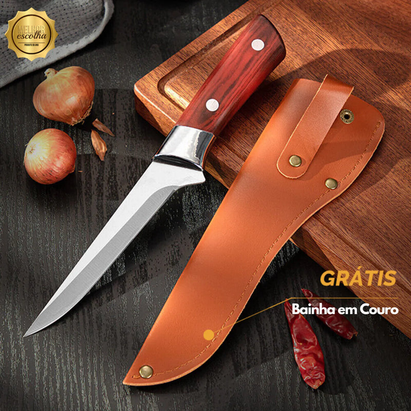 Faca Prime Cut™ • Faca Alemã 100% Forjada à Mão (+BAINHA GRÁTIS)