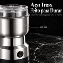 TitaniumBlend™ • Moedor Elétrico Multifuncional de Café, Grãos e Especiarias em Aço Inox com 4 Lâminas