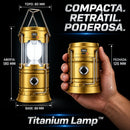 Titanium Lamp™ • Lanterna Multifuncional Recarregável com Painel Solar e Power Bank
