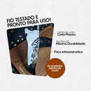 Faca Picanheira Artesanal em Aço Inox 10 Polegadas Cavalo • 100% Forjada à Mão (+Bainha de Couro Grátis)