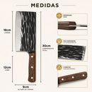 Cutelo Martelado Esparta • Cutelo Inox Profissional Forjado