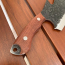 Cutelo Artesanal Profissional Aço Inox Full Tang Cabo de Madeira • Cutelo Hook Esparta