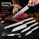 Kit Completo 5 Peças 100% em Aço Inox • Kit Inox Premium