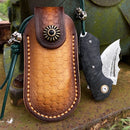 Canivete Artesanal Aço Damasco • Canivete Savage Esparta™