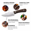 Faca Profissional Forjada à Mão + Bainha • Faca Bravus Esparta™